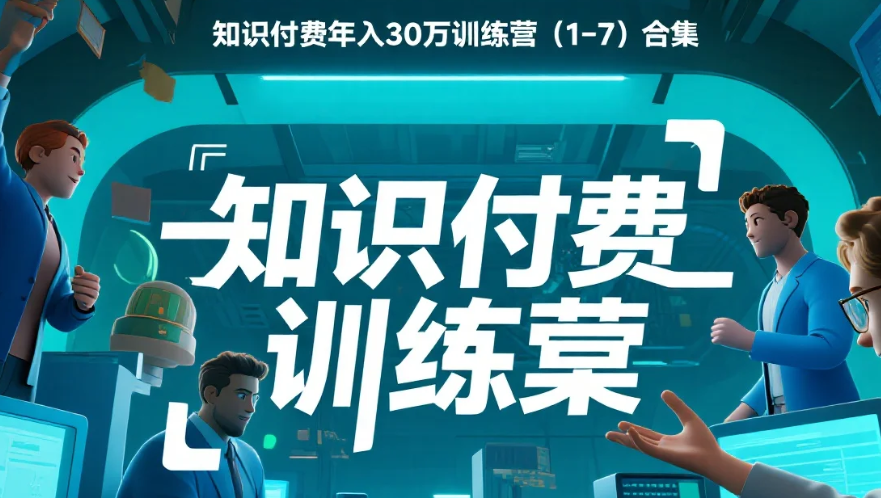 【教程】知识付费年入30万训练营（1-7）合集 mp4  [3.19G]