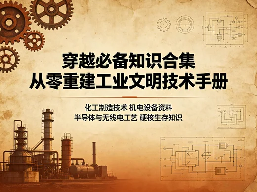 穿越必备硬核知识大全 工业制造与生存技术合集【2.5GB】