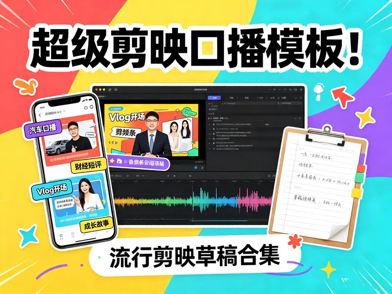 140+套超级剪映口播模板【草稿合集】 第1张