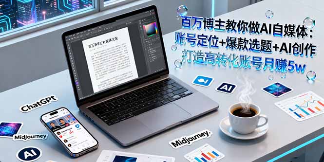 百万博主教你做AI自媒体:账号定位+爆款选题+AI创作 打造高转化账号月收5w